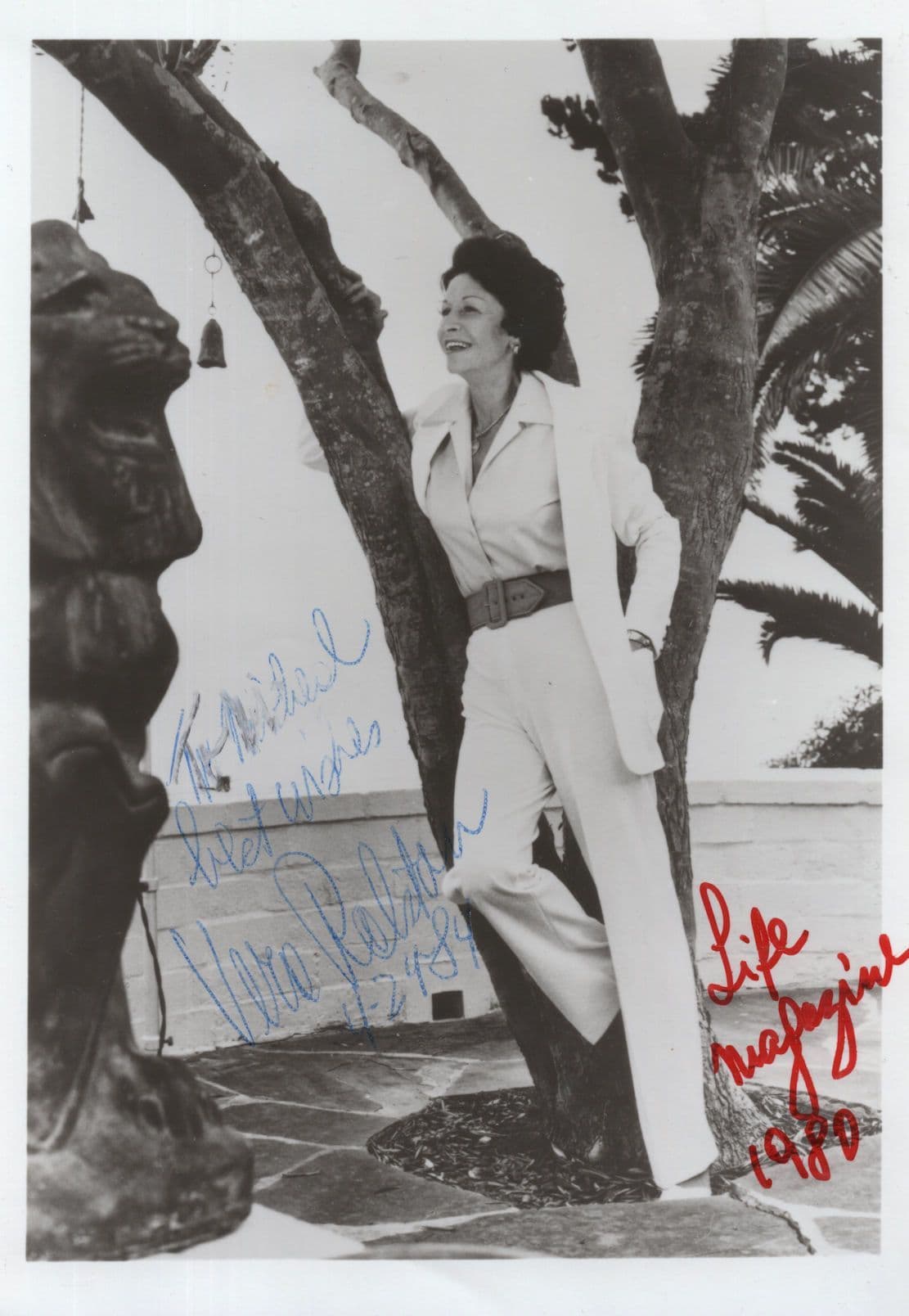 Vera Ralston Large Double Autograph Hand Signed Photo
