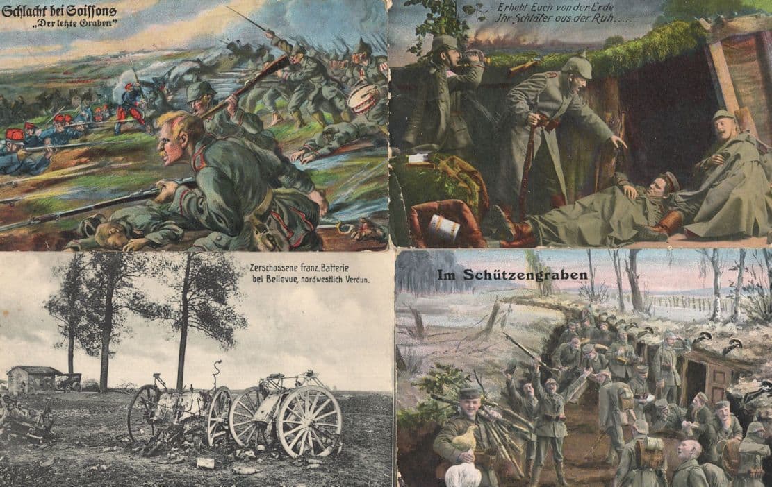 Verdun Soldat Injured Army Shot 4x German Posted By Soldier WW1 Postcard s