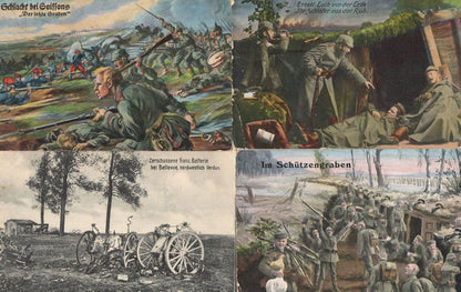 Verdun Soldat Injured Army Shot 4x German Posted By Soldier WW1 Postcard s