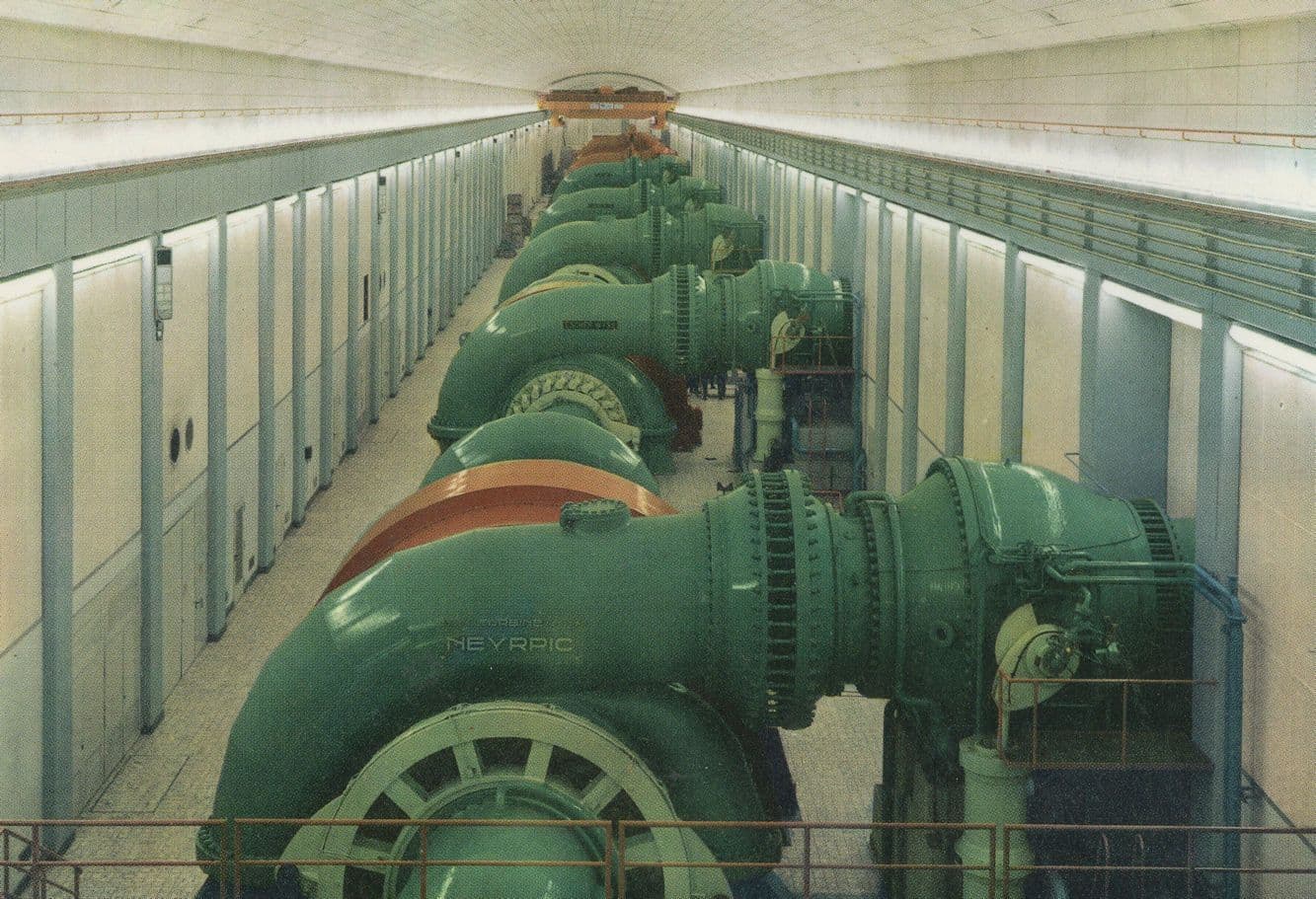 Vianden Salle Des Turbines Dans la Station de Pompage Postcard