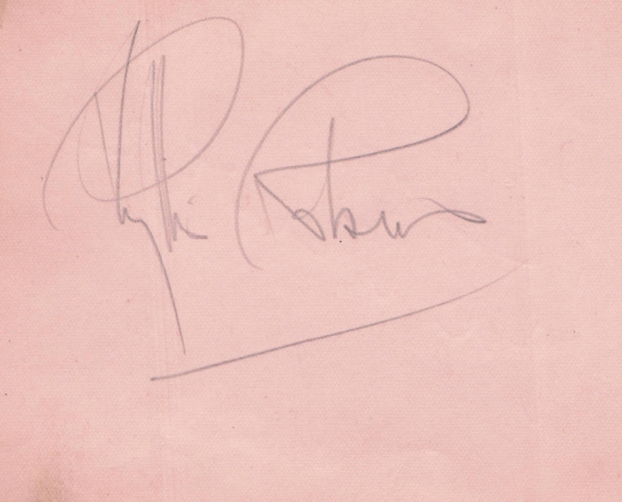 Vic Oliver Austrian Actor Double Old Hand Signed Autograph Page