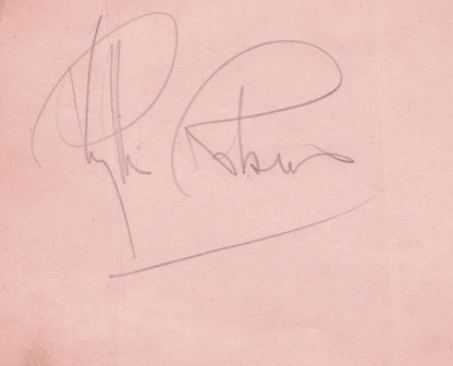 Vic Oliver Austrian Actor Double Old Hand Signed Autograph Page