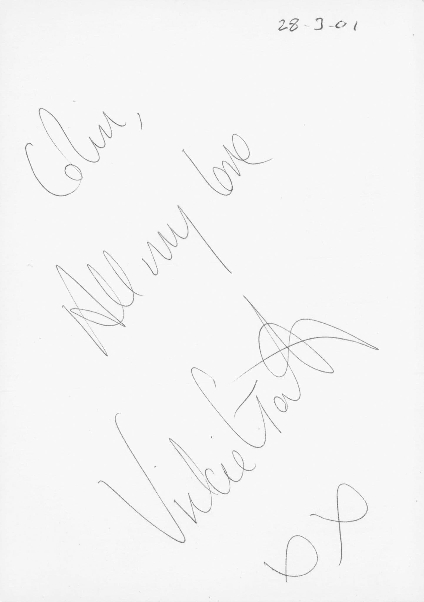 Vickie Gates Leanne Powell Brookside Reverse Hand Signed Cast Photo