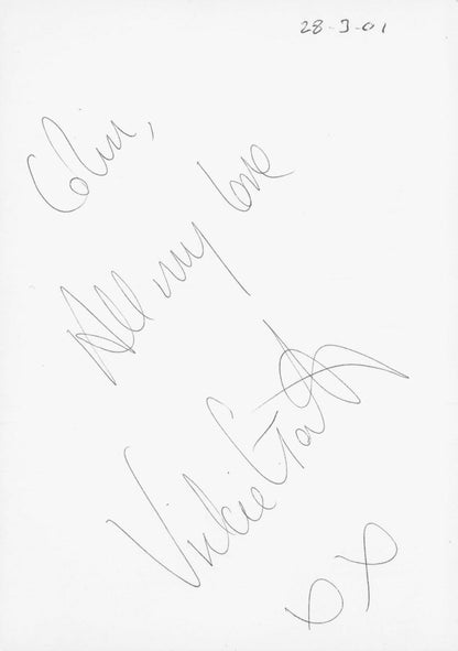 Vickie Gates Leanne Powell Brookside Reverse Hand Signed Cast Photo