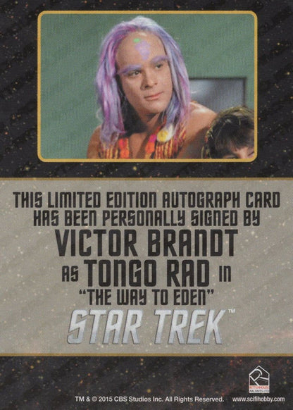 Victor Brandt Star Trek The Original Series Hand Signed Photo Card
