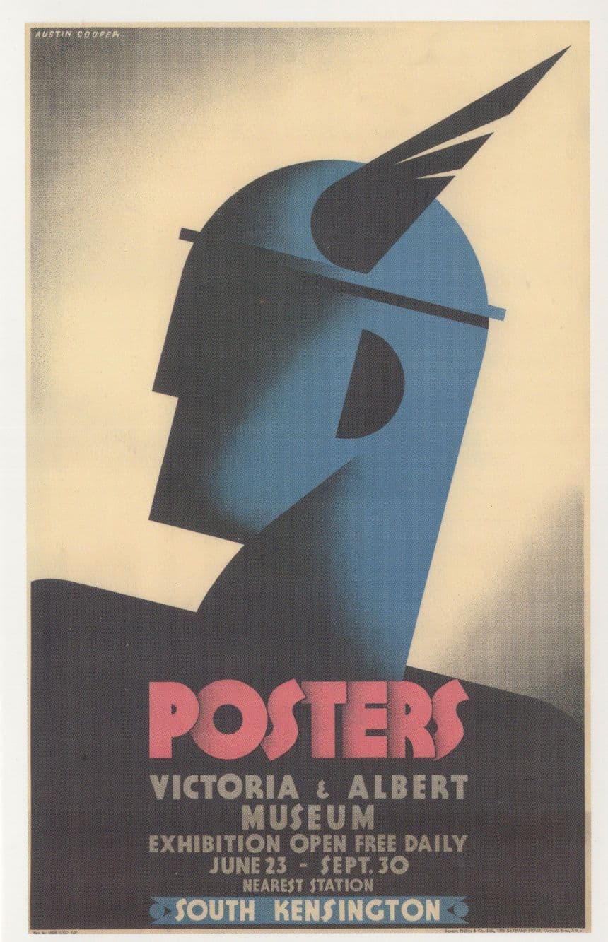 Victoria & Albert London Underground Poster 1931 Exhibition Postcard