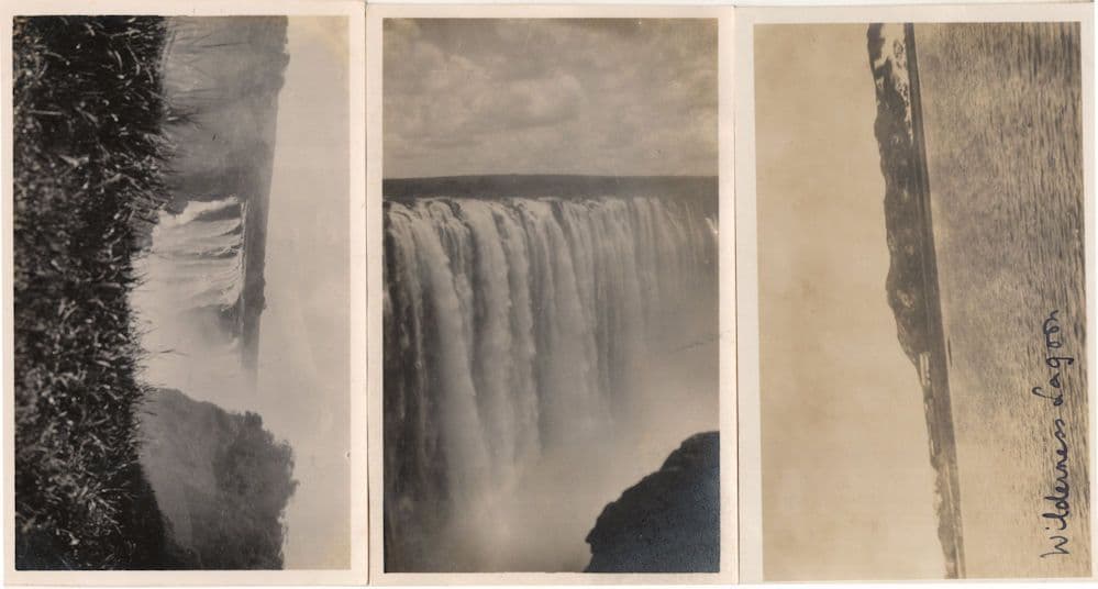 Victoria Falls Wilderness Lagoon South Africa 3x Rare Old Postcard s