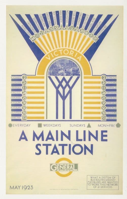 Victoria Tube Underground Station London Advertising Postcard