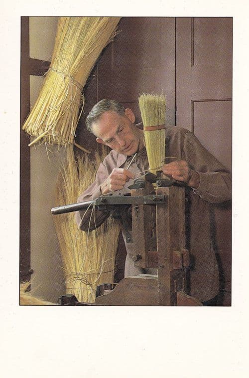 Victorian Broom Shop For Kentucky Sweepers Straw American Shop Postcard