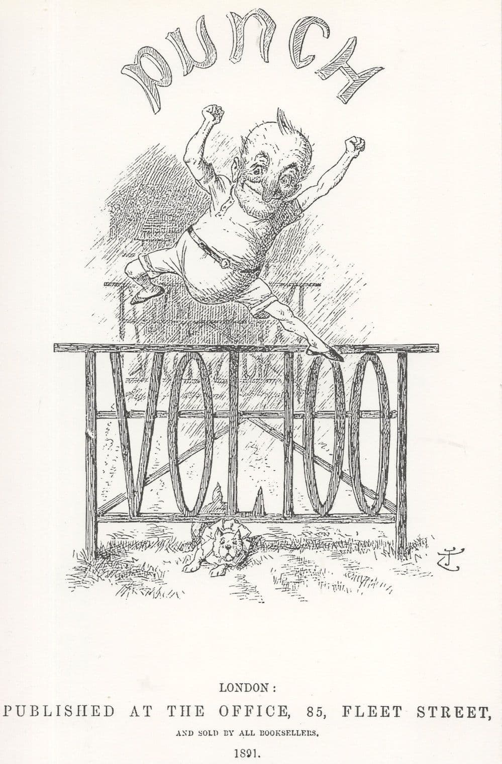 Victorian High Jump Athletics Comic Cover Magazine Postcard