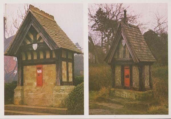 Victorian Pillar Post Box at Rous Lench Village Worcester Radford Mint Postcard