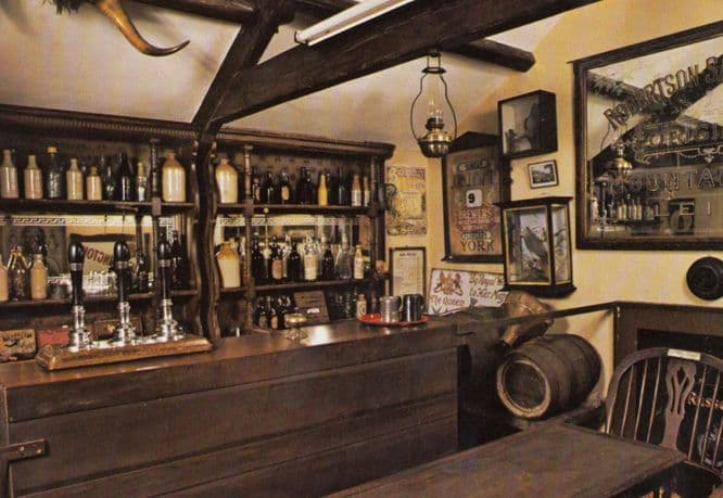 Victorian Pub at Pickering Yorkshire Beck Island Museum Postcard