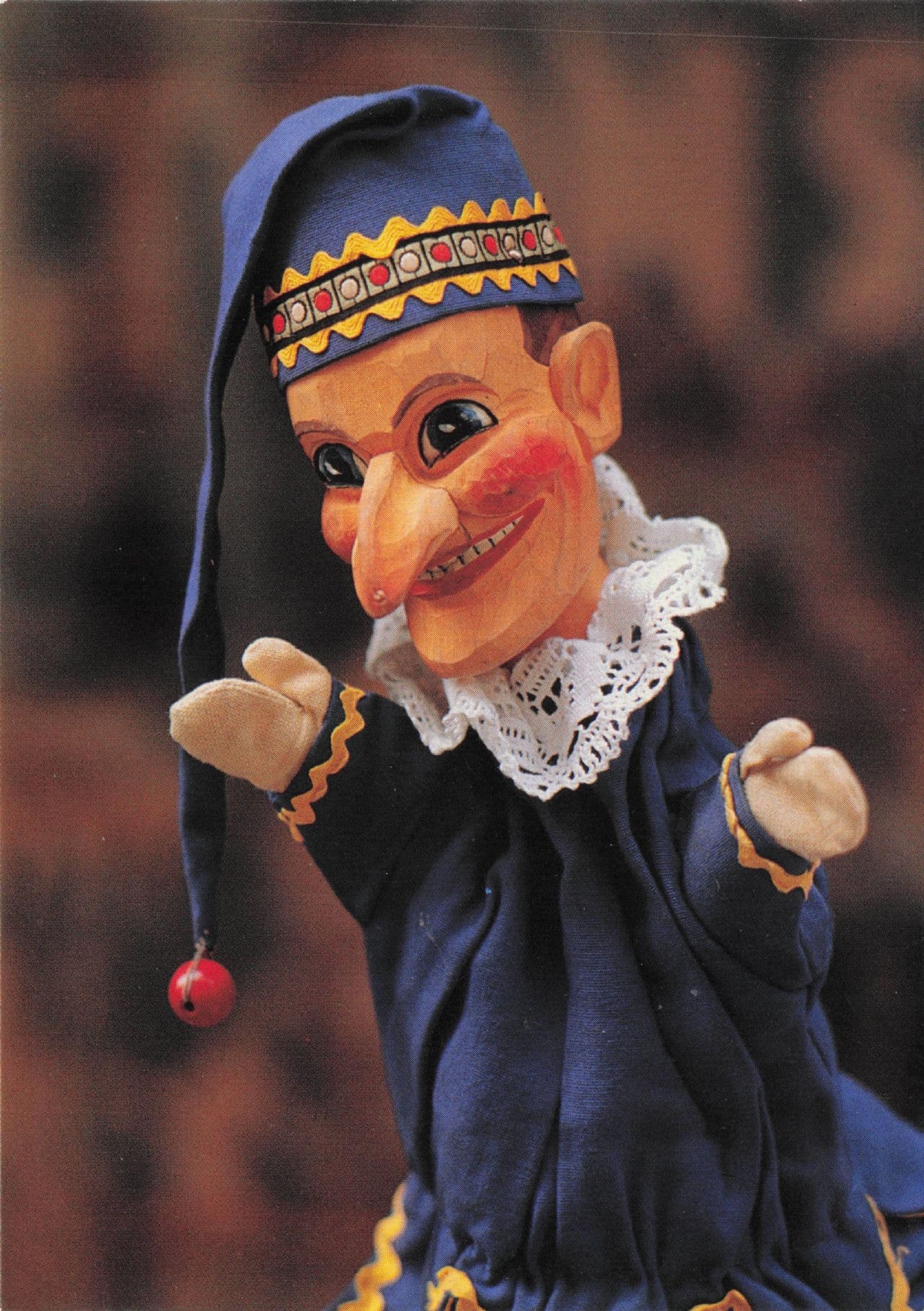 Victorian Punch & Judy Glove Theatre Puppet  Max Jacob Rare Postcard