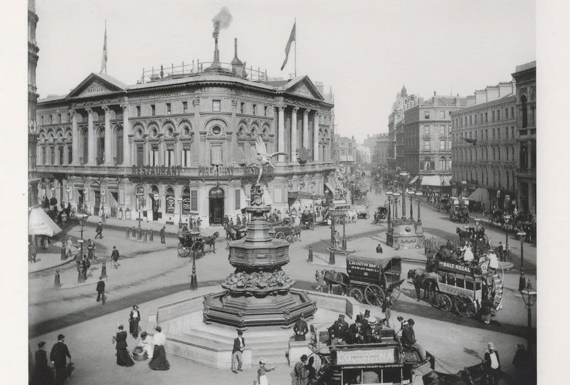 Victorian Statue Of Eros Piccadilly London Award Photo Postcard