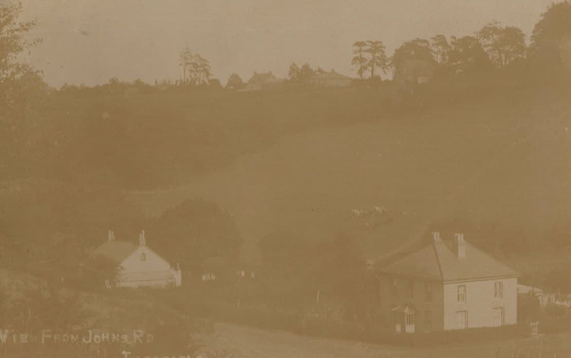 View From Johns Road Tatsfield Surrey 1915 WW1 RPC Postcard