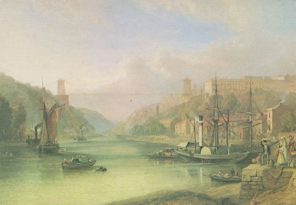 View of the River Avon At Hotwells Samuel Jackson Painting Postcard