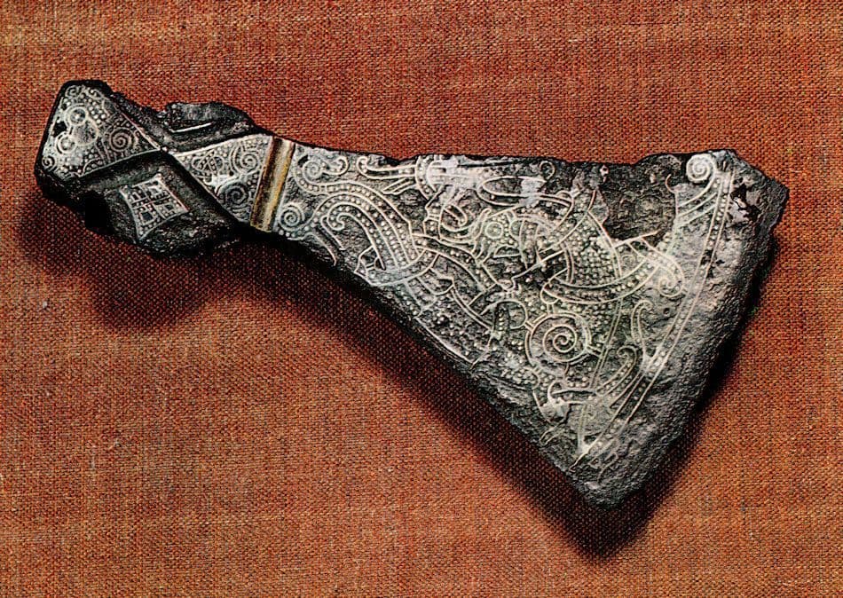 Viking Antique Battle Axe Weapon 10th Century Denmark Postcard
