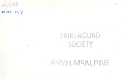 Viking Ship Fair Old Gondola Roundabout Fairground Society PB Postcard Photo