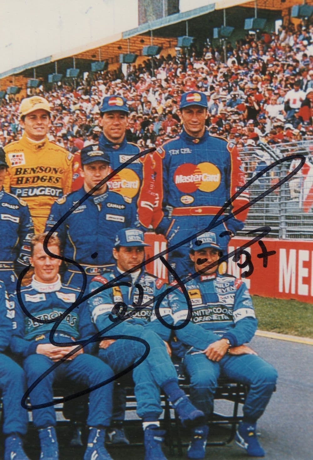Vincenzo Sospiri Formula 1 F1 With Benetton Team Hand Signed Photo