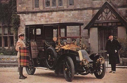 Vintage Renault 1906 Classic Car Photo Vintage Postcard