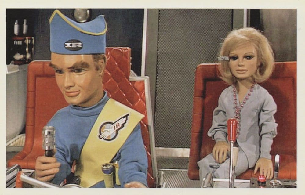 Virgil Tracey & Lady Penelope Thunderbirds TV Show Postcard