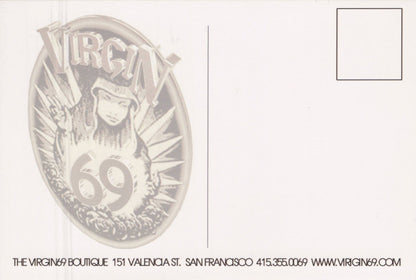Virgin 69 Boutique San Fransisco Clothing & Music Store Advertising Postcard