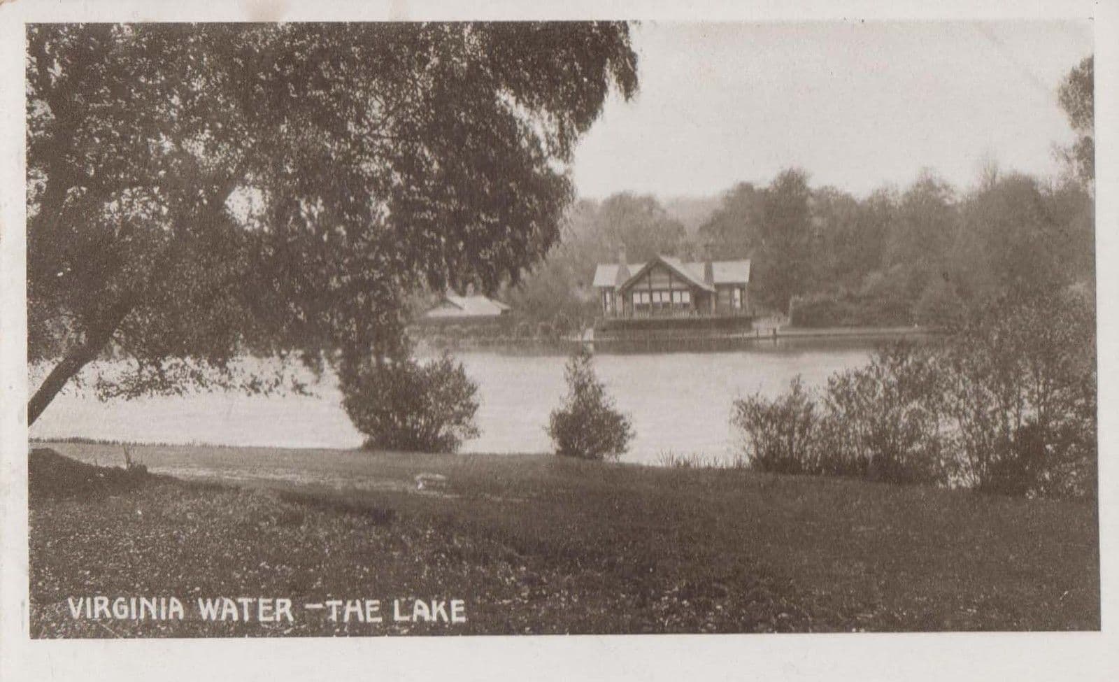 Virginia Water The Lake Surrey Antique Postcard