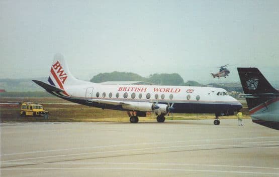Viscount G-Apey Plane at Aberdeen Airport Limited Edition of 500 Postcard
