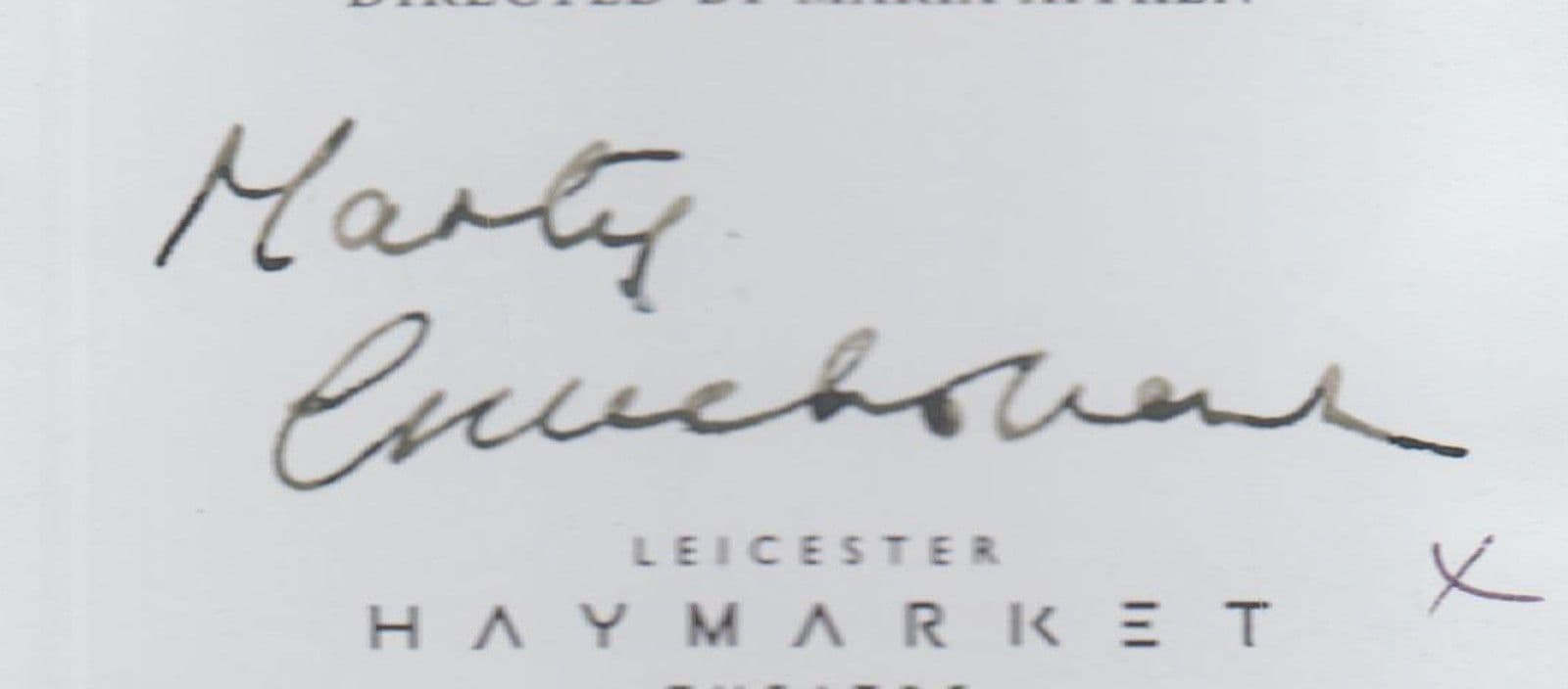 Vita & Virginia Marty Cruickshank Ghosts Eileen Atkins Hand Signed Theatre Flyer