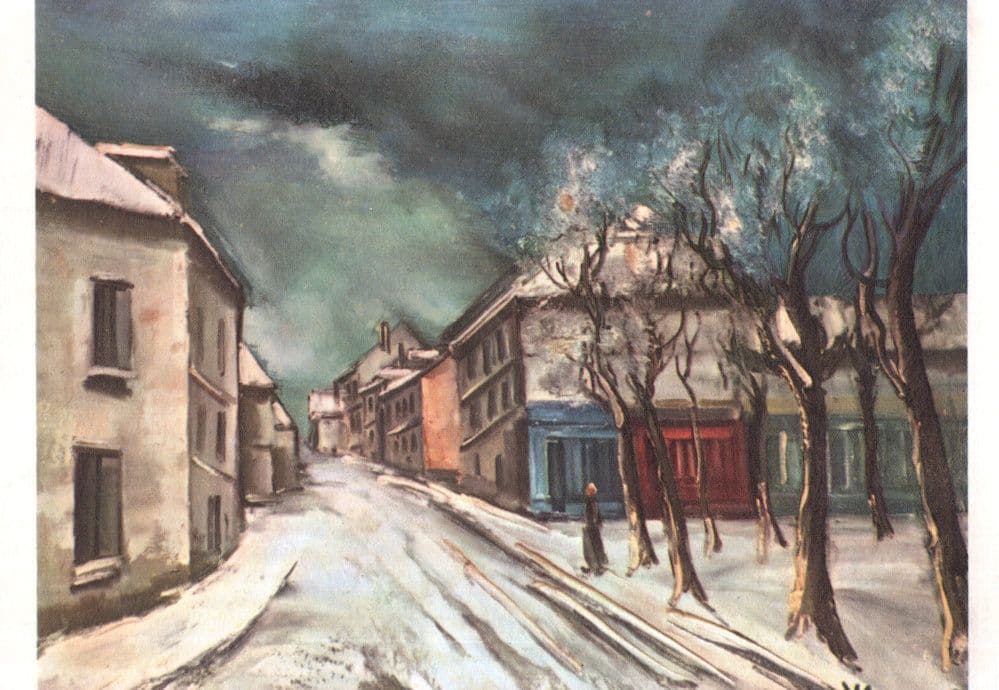 Vlaminck Winter Landscape French Painting Vintage Postcard