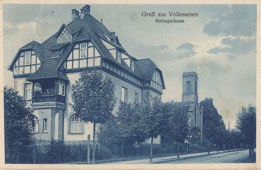 Volkmarsen Kreissparkasse German Old Postcard