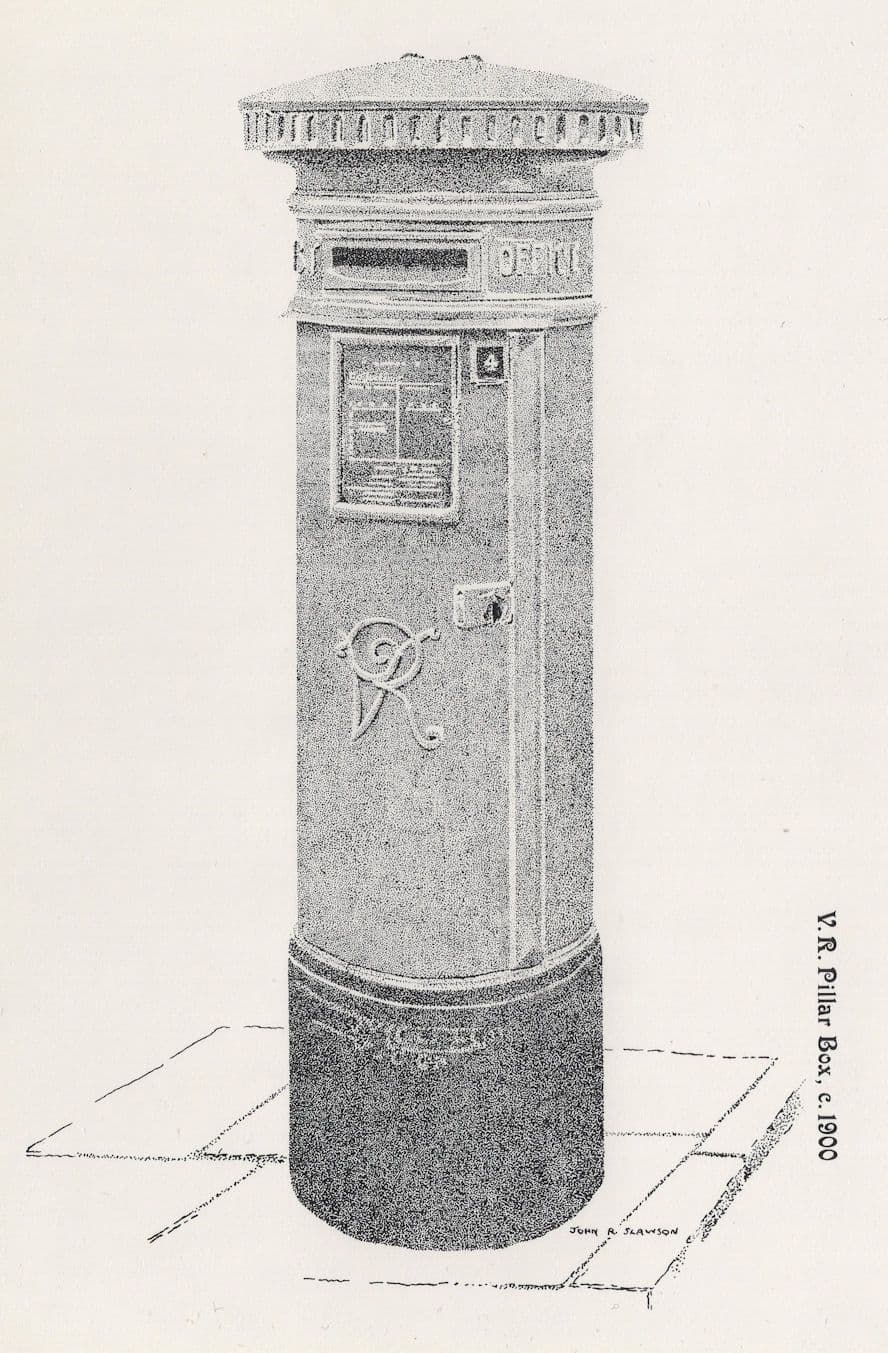 VR Pillar Post Letter Box 1900 First Day Cover Postcard