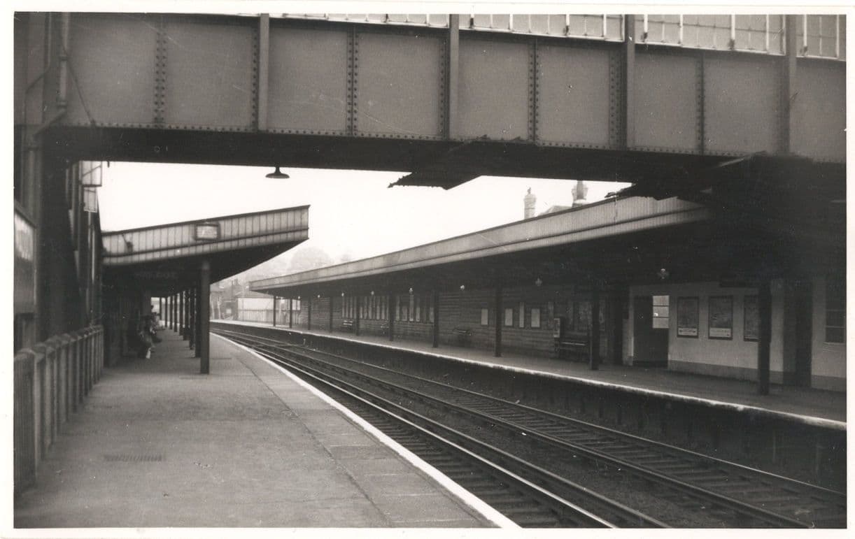 Waddon Station Croydon London Real Photo PB Postcard