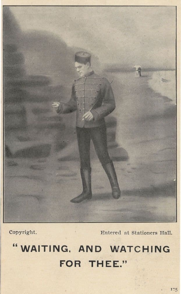 Waiting And Watching For Thee Stationers Hall Military Postcard