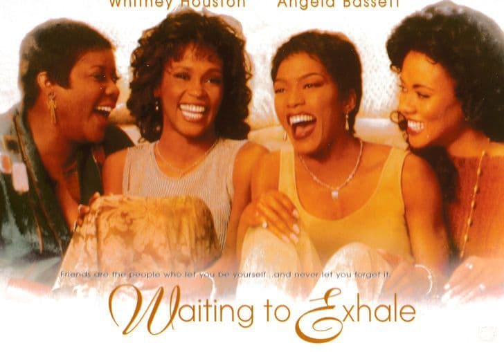 Waiting To Exhale Whitney Houston Movie Film Launch Advertising Postcard