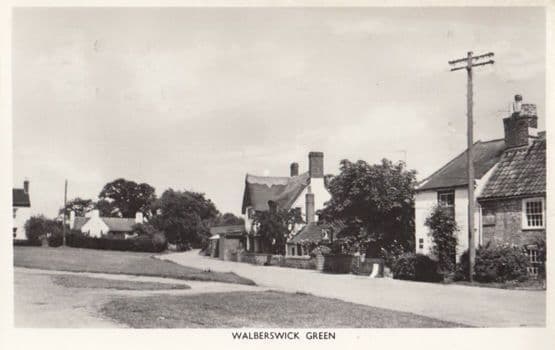 Walberswick Green Suffolk Real Photo Postcard