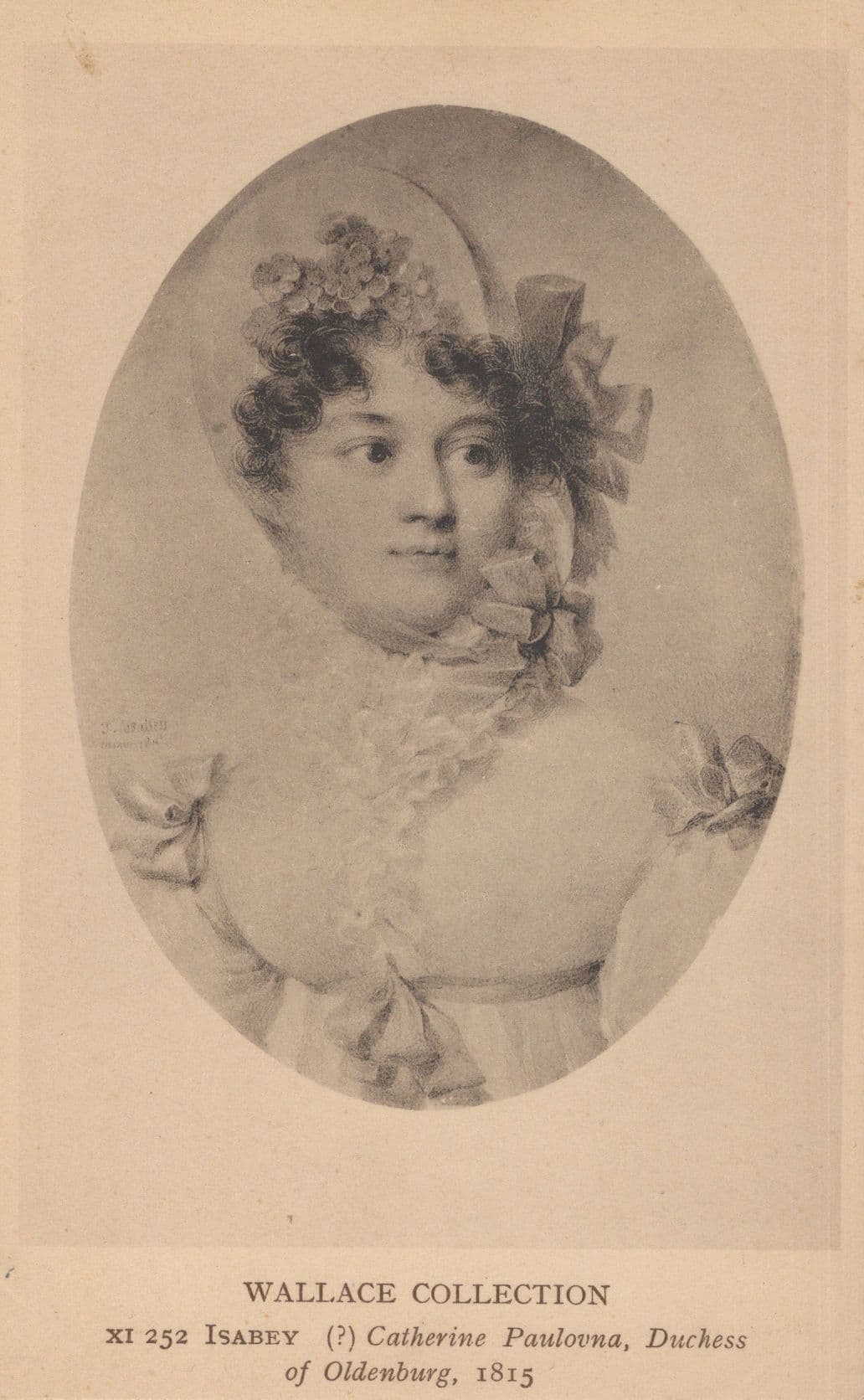 Wallace Collection Duchess Of Oldenburg Germany 1815 Postcard