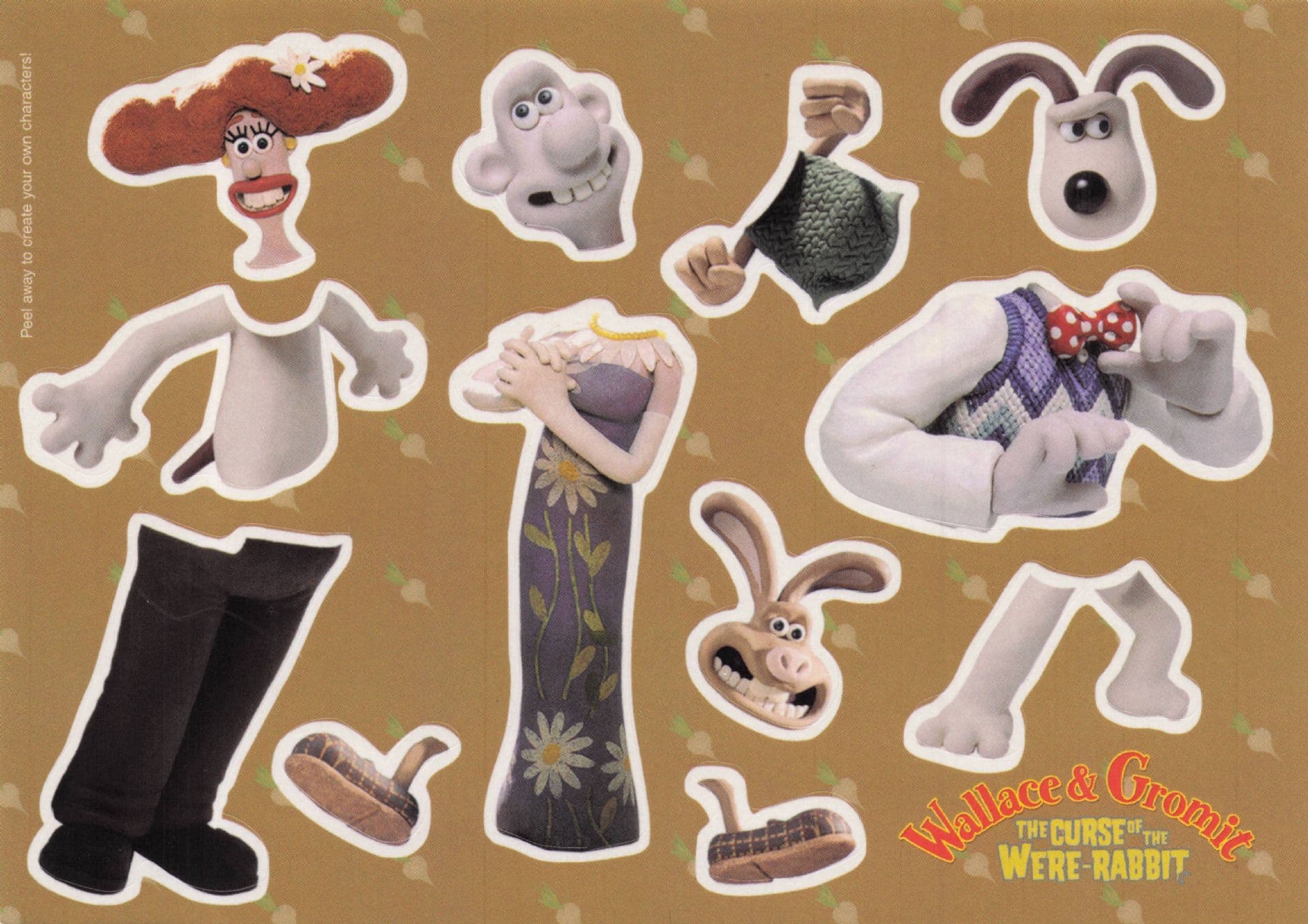 Wallace & Gromit Curse Of The Were Rabbit Film Poster Postcard