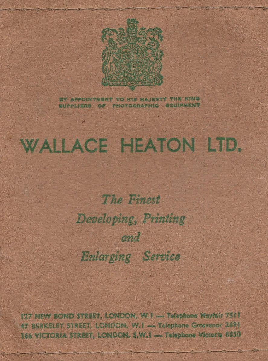 Wallace Heaton New Bond Street London Dixons Photo Wallet