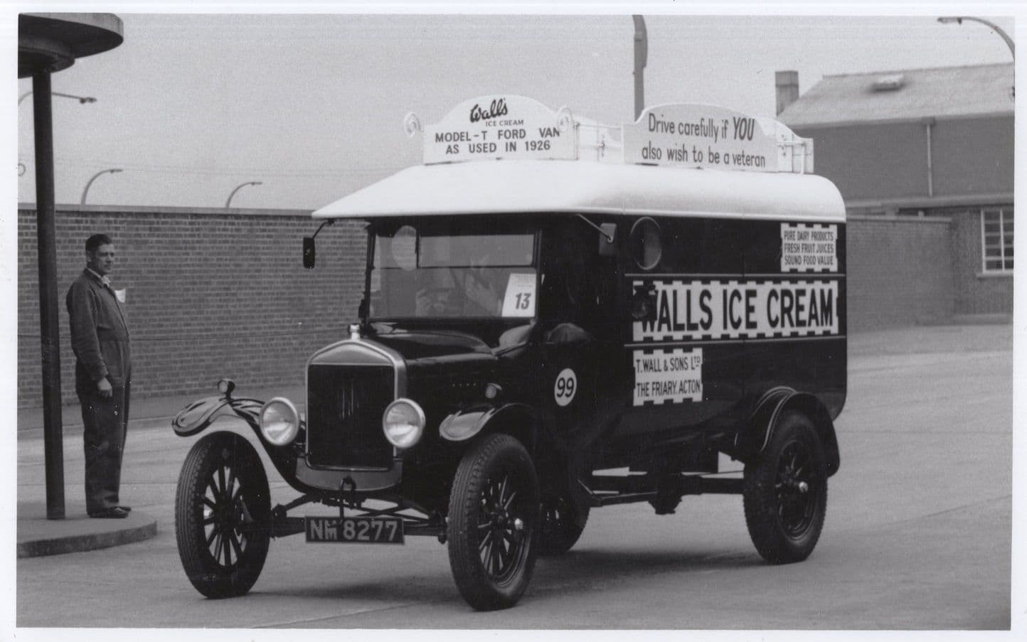 Walls Ice Cream Lorry Van Transport Photo
