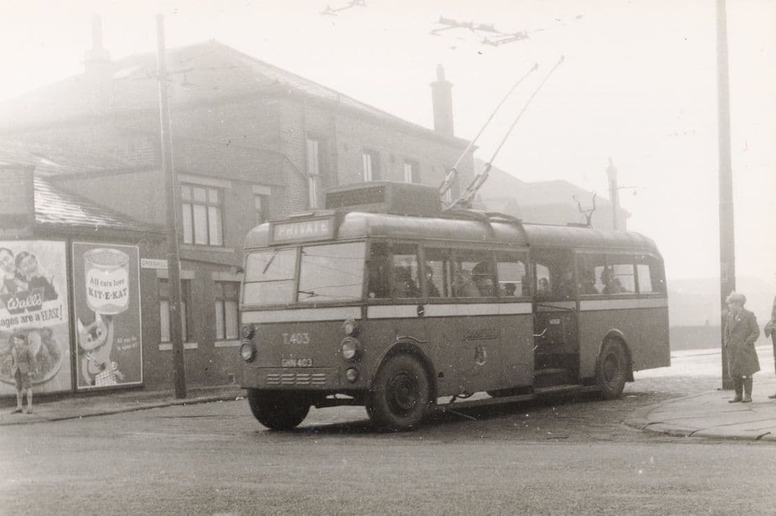 Walls Sausages Kit-E-Kat Greenhill Lane Bradford Bus Old PB Postcard Photo