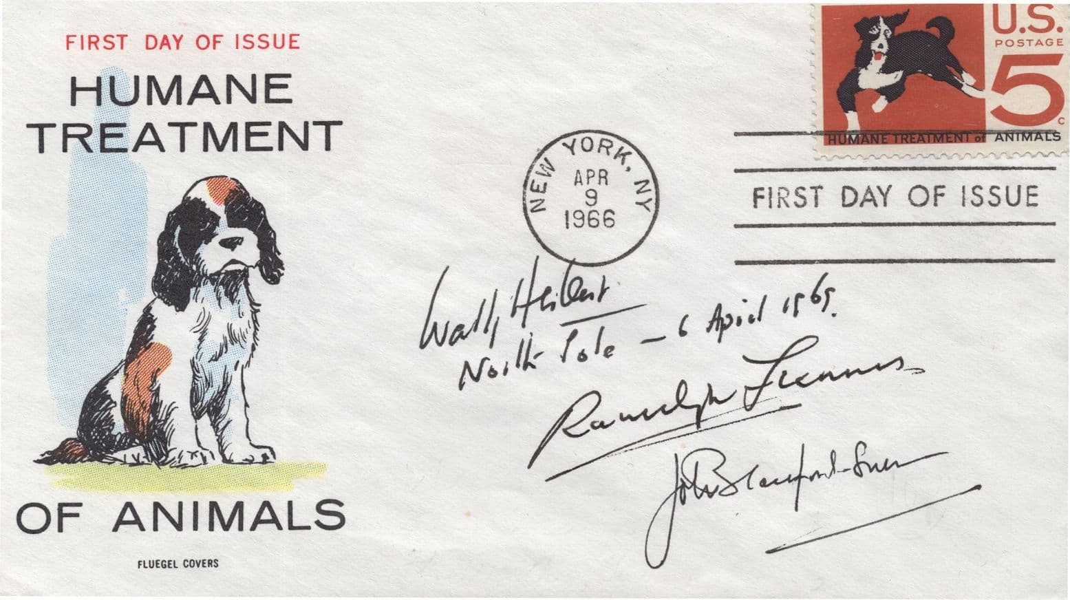 Wally Herbert Ranulph Fiennes Explorer Multi Hand Signed Autograph  FDC