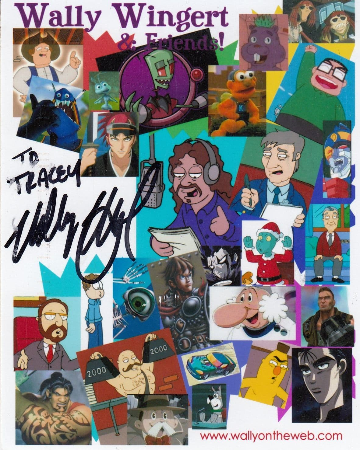 Wally Wingert Batman The Ridder Voice Hand Signed Photo