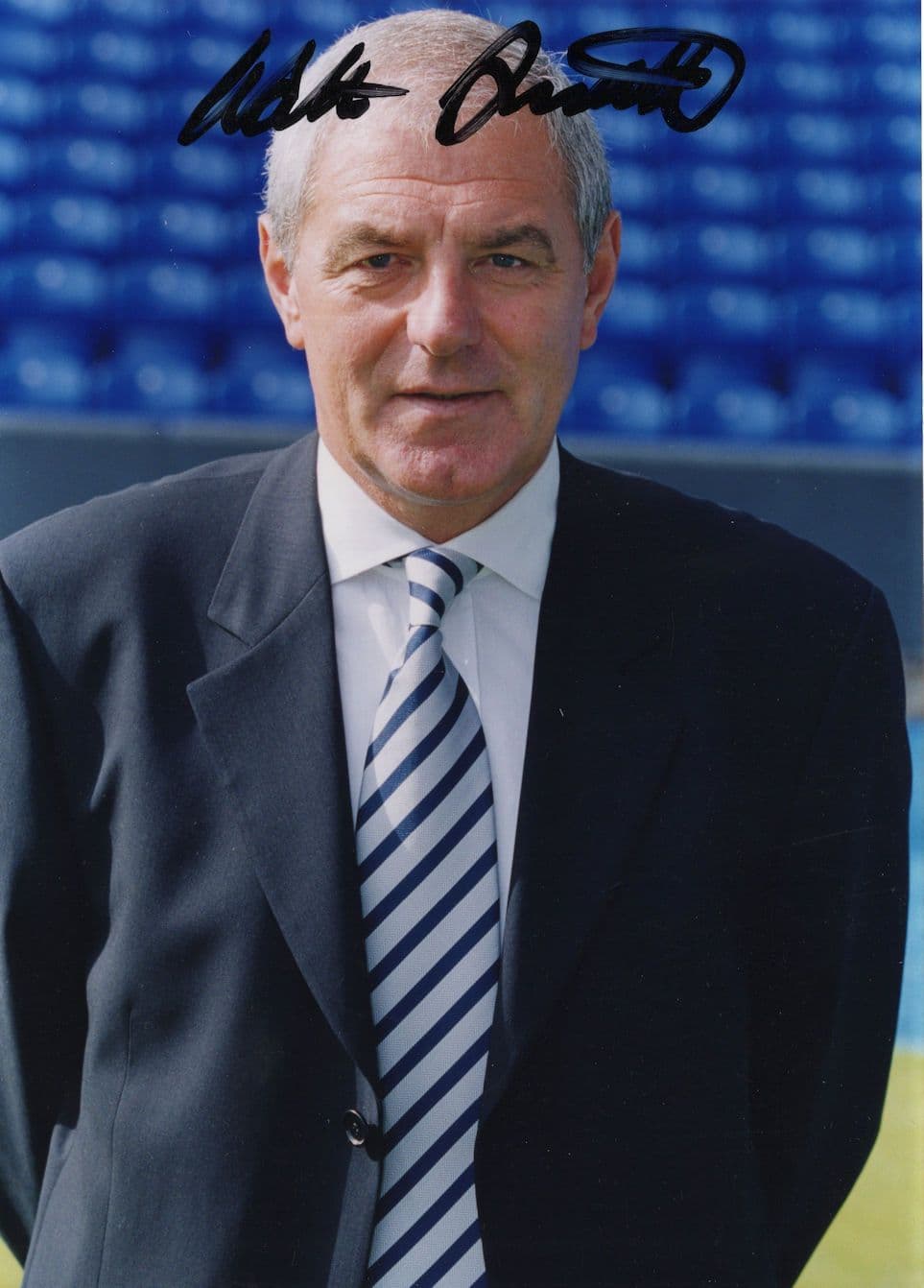 Walter Smith Glasgow Rangers FC Large 7x5 Hand Signed Photo