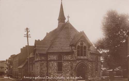 Walton On Naze Essex Rough Sea Storm Disaster Real Photo Postcard