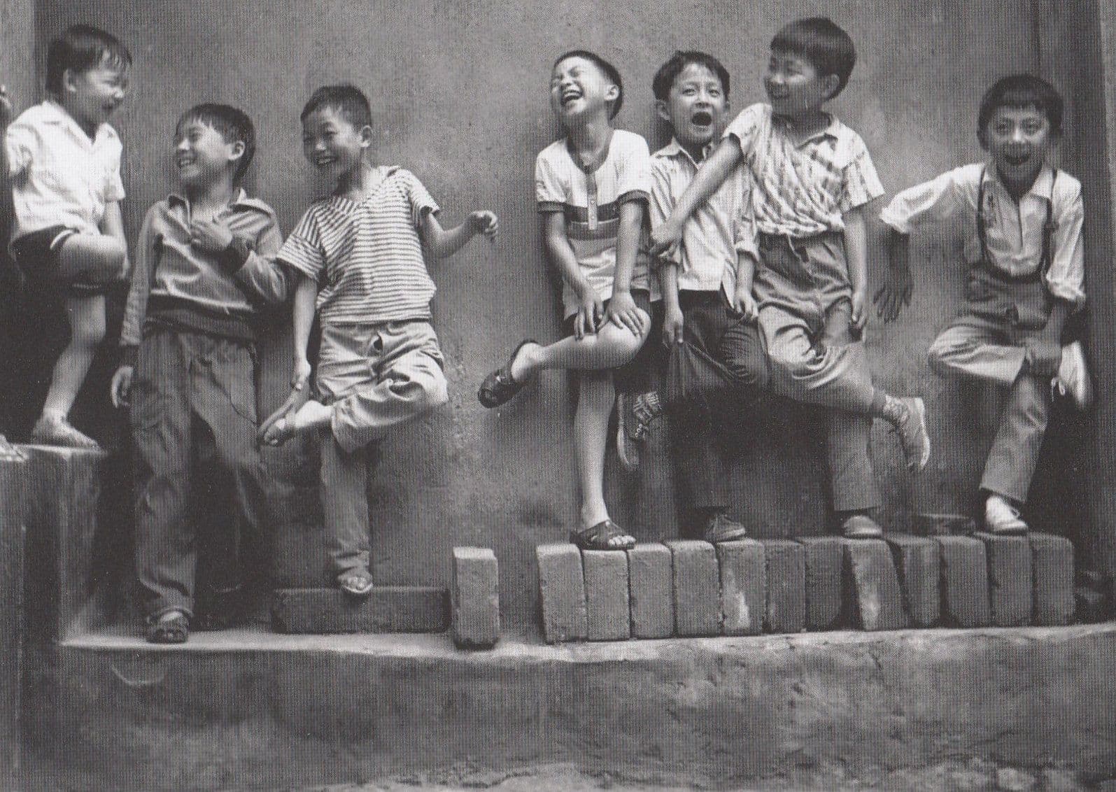 Wang Gang Feng Childrens Balancing Act Peoples Republic Of China Art Postcard