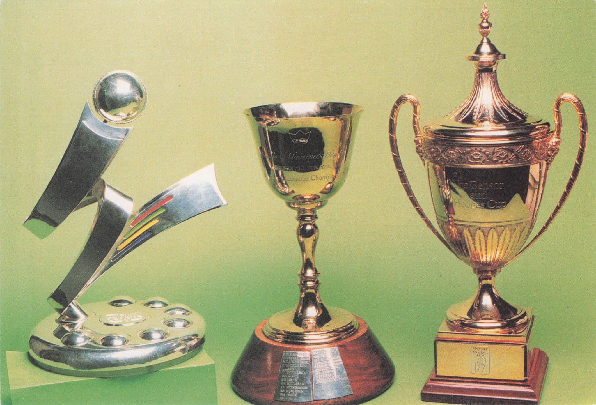 Warwickshire Cricket Club 1994 Trophy Cabinet Season Postcard