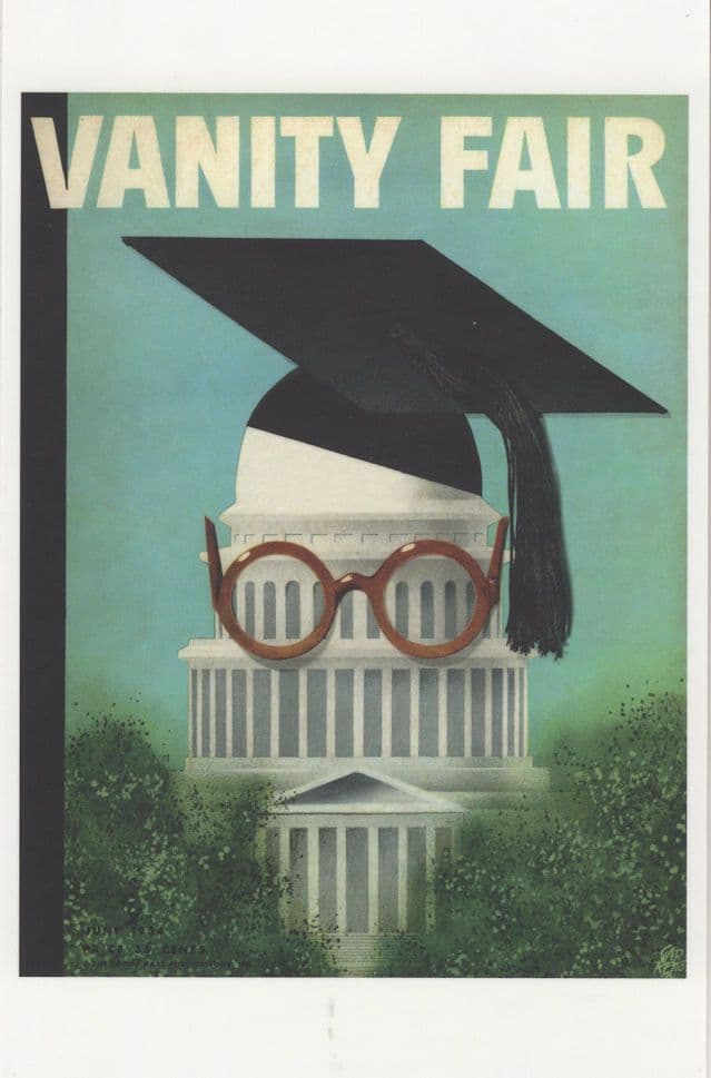 Washington State Capitol 1934 Surrealism Painting USA Teacher Cover Postcard