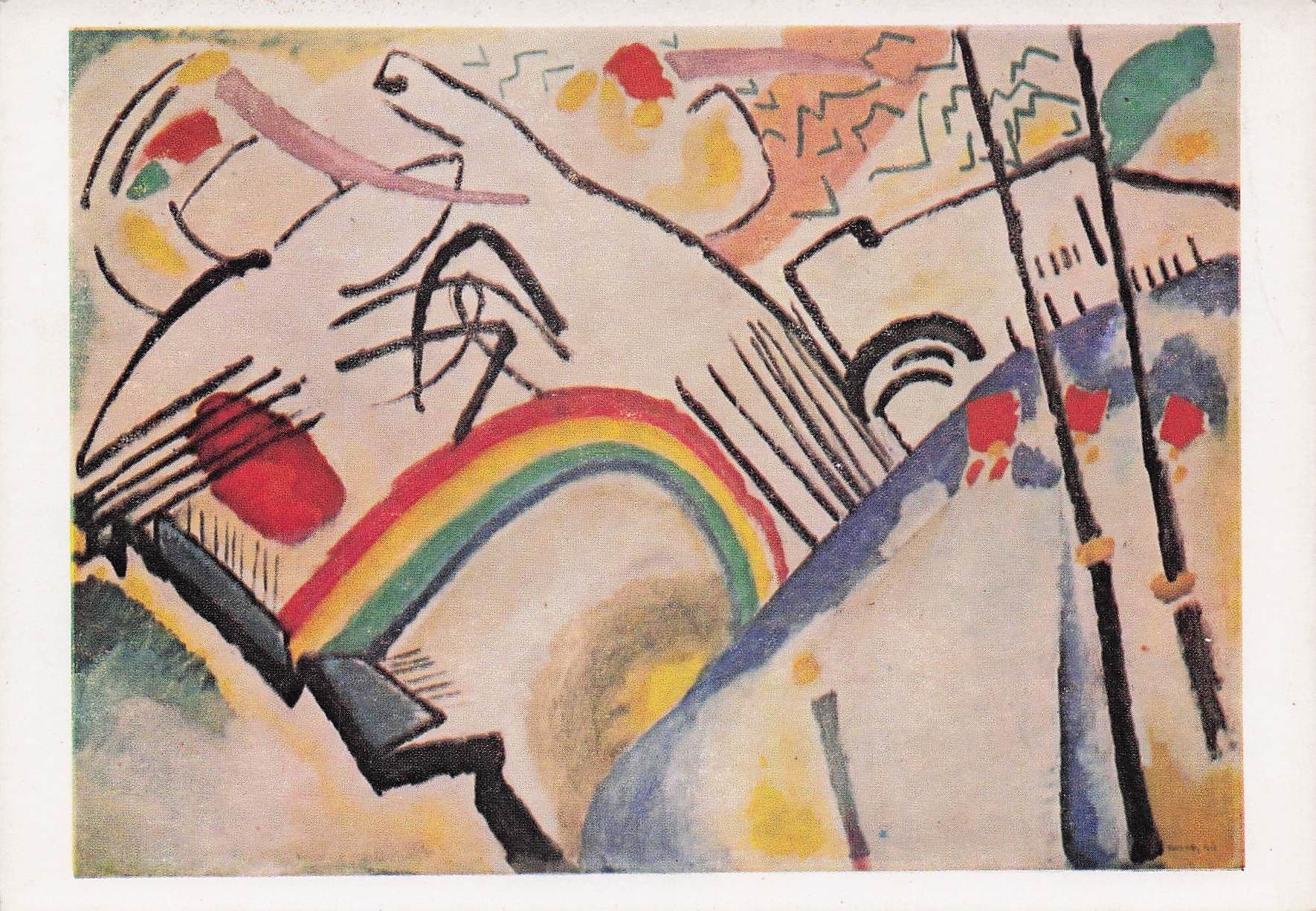 Wassily Kandinsky Bottle Tate Gallery London Painting Postcard