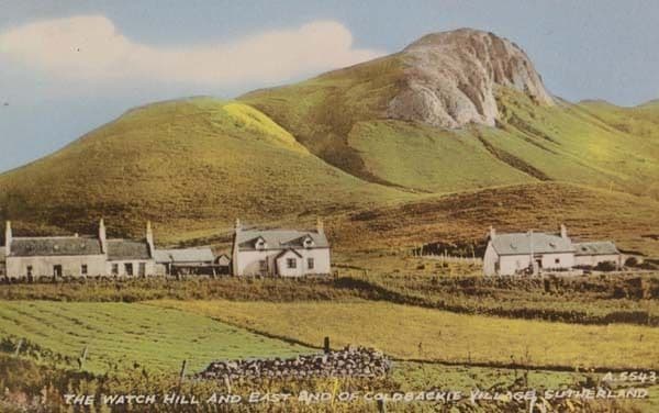 Watch Hill Coldbackie Sutherland Village Vintage Colour Scottish Postcard